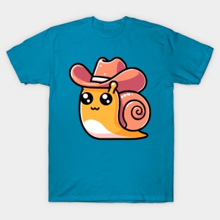 Cowboy Snail! Cute Snail Cowboy T-Shirt